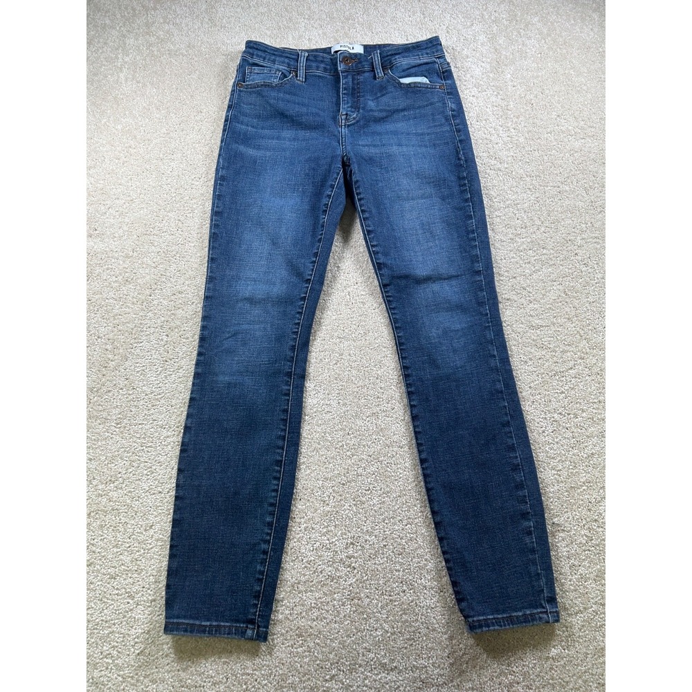 Pistolla Womens‎ 27 Mid High Rise Medium Wash Skinny Jeans Denim
